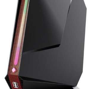 Mini PC Gaming, Intel Core I7-8750H Mini PC Nvidia GTX 1050 GDDR5 RGB Lights Desktop Mini Computer 16GB DDR4 512GB M.2 NVMe SSD, Support 4K Triple Display WiFi 6 BT 5.2, Windows 11 Pro