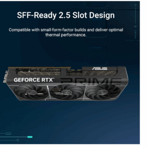 ASUS The SFF-Ready Prime GeForce RTX™ 5070 12GB GDDR7 Graphics Card (PCIe® 5.0, 12GB GDDR7, HDMI®/DP 2.1, 2.5-Slot, Axial-tech Fans, Dual BIOS)