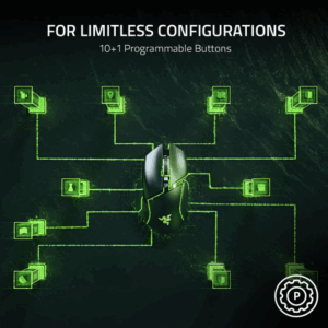 Razer Basilisk V3 Customizable Ergonomic Gaming Mouse: Fastest Gaming Mouse Switch – Chroma RGB Lighting – 26K DPI Optical Sensor