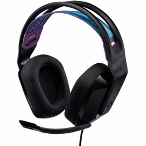 Logitech G335 Wired Gaming Headset, with Flip to Mute Microphone, 3.5mm Audio Jack, Memory Foam Earpads, Lightweight – Black