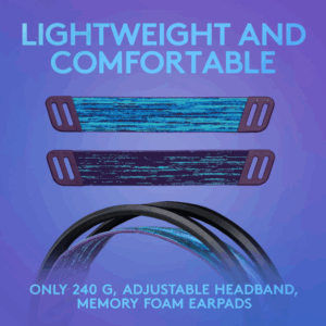 Logitech G335 Wired Gaming Headset, with Flip to Mute Microphone, 3.5mm Audio Jack, Memory Foam Earpads, Lightweight – Black