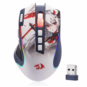 Core Printed Redragon M612AK PRO RGB Gaming Mouse, 8000 DPI Wired/Wireless Optical Mouse with 9 Programmable Buttons